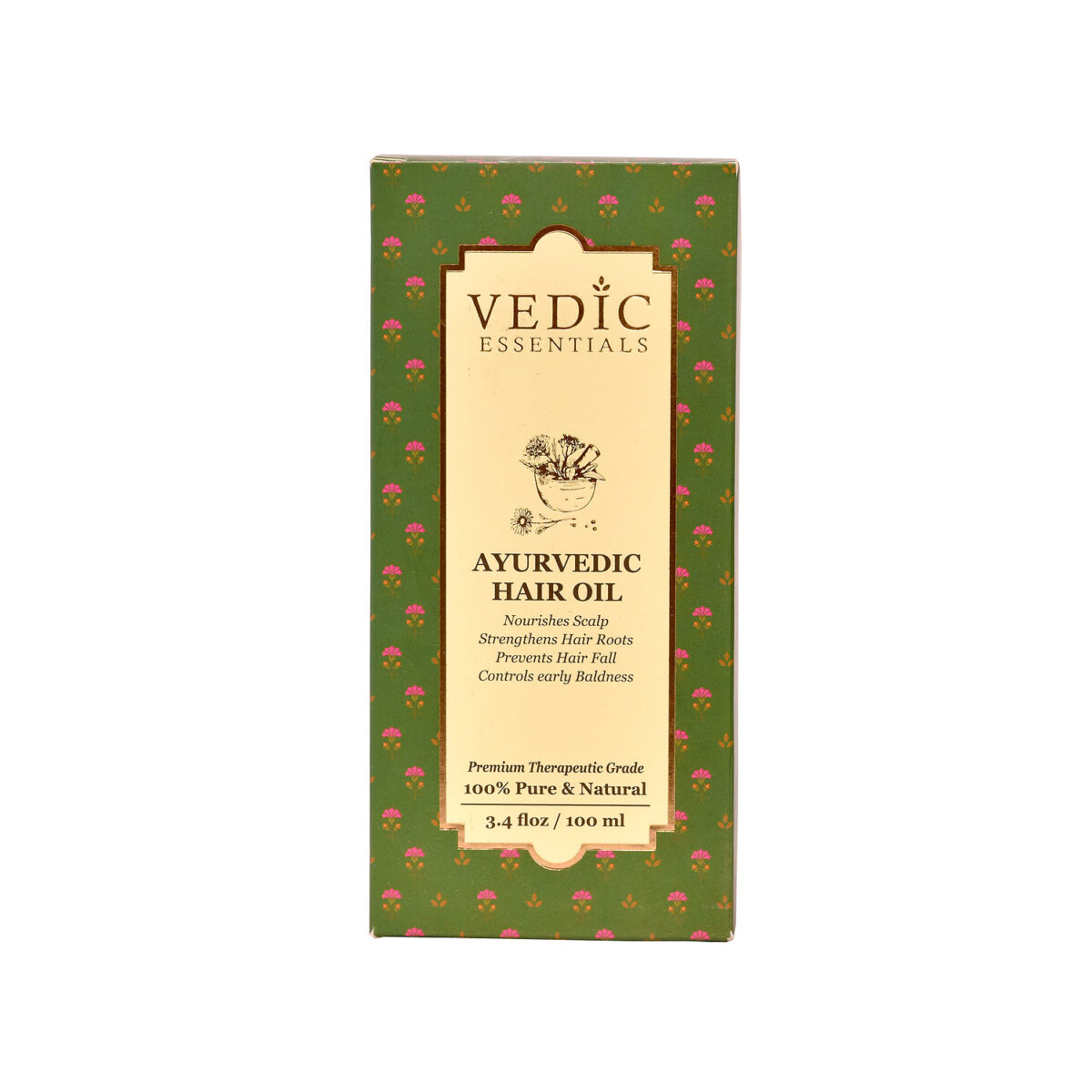 Vedic Essentials Ayurvedic Hair Oil Nourishes Scalp Strengthens Hair Roots Prevents Hair Fall